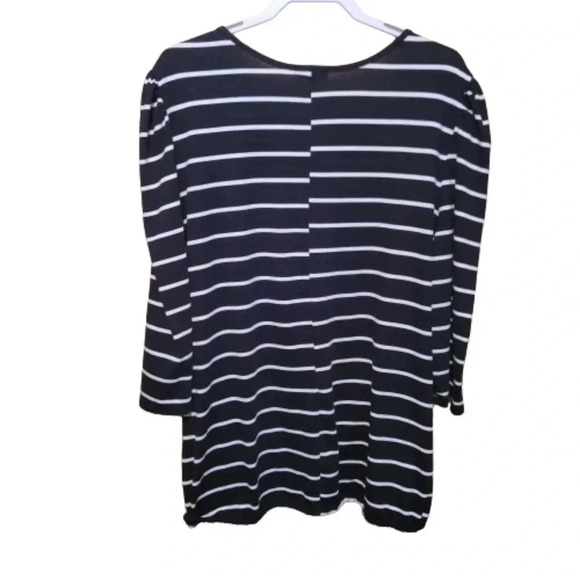 Olivia Blu black/white Striped top - Picture 2 of 9
